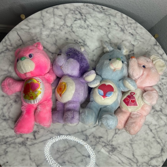Lot of 4 Care Bears 1980s 13” - Picture 9 of 9